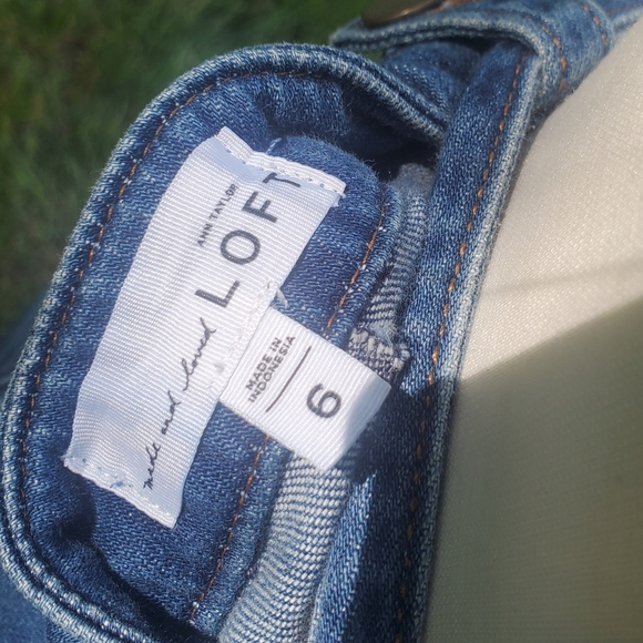 Denim high-waisted Loft skirt - Picture 4 of 6